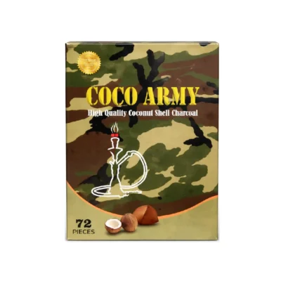 Coco Army charcoal 72pcs 1KG natural coconut hookah cubes in UAE