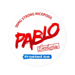 PABLO Nicotine Pouch 50MG can with discreet under-lip pouches in UAE