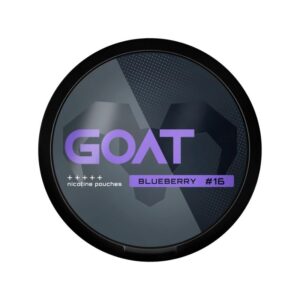 GOAT Nicotine Pouch 16MG can with discreet under-lip pouches in UAE