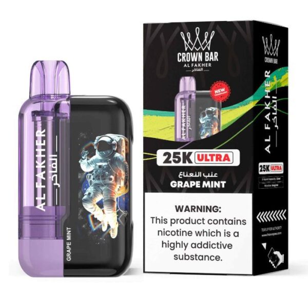 Al Fakher Crown Bar 25000 Puff 50MG disposable vape UAE