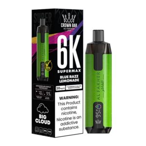 Al Fakher Crown Bar 6000 Puff 60MG disposable vape UAE