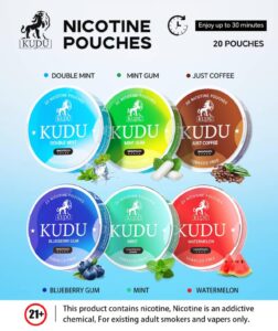 Kudu Nicotine Pouches – Ajman Sharjah  20 Pouches