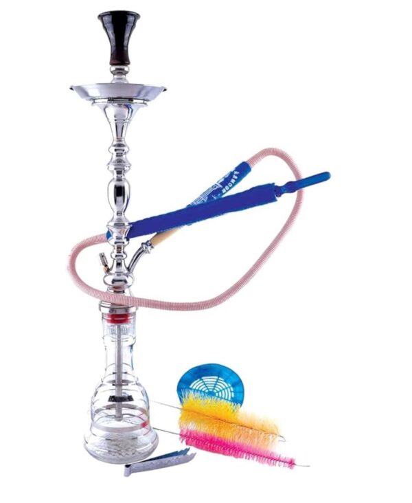 Khalil Mamoon long feraoni shisha stainless steel full set فرعونی