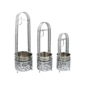 Shisha Charcoal Holder stainless steel basket in large, medium, and small sizes for hookah use