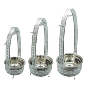 Shisha Charcoal Holder stainless steel basket in large, medium, and small sizes for hookah use