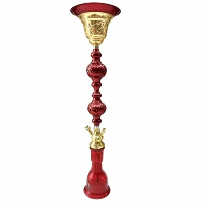Sultan Royal Red Gold Hookah tall traditional Arabic shisha UAE