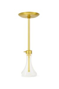Turkish stainless steel glass hookah – full glass shisha set 60cm