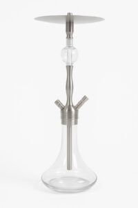 Traditional Turkish Hookah Ottoman Style Shisha Set with Brass and Glass Design

