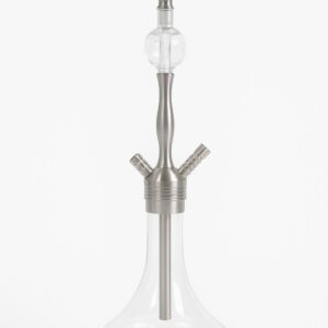 Traditional Turkish Hookah Ottoman Style Shisha Set with Brass and Glass Design