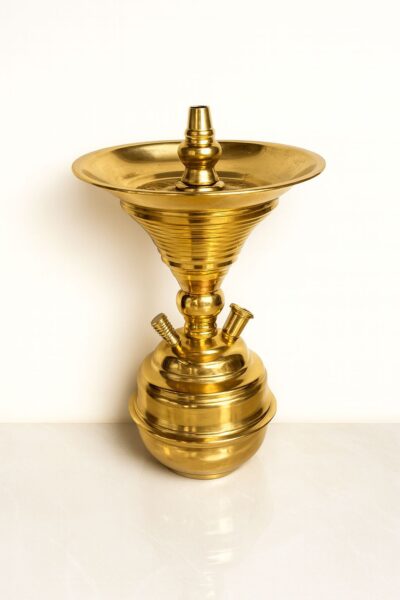 Avana Gold Mini Full Set Shisha on white background
