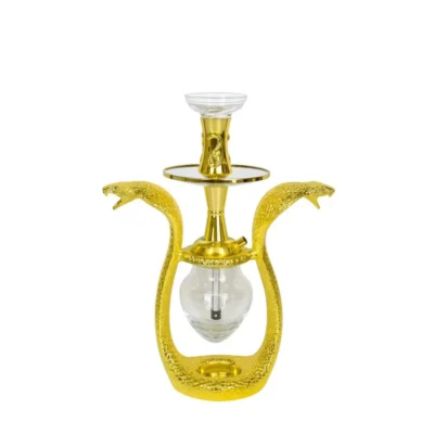Double Snake Gold Full Set Shisha with Bag available in UAE