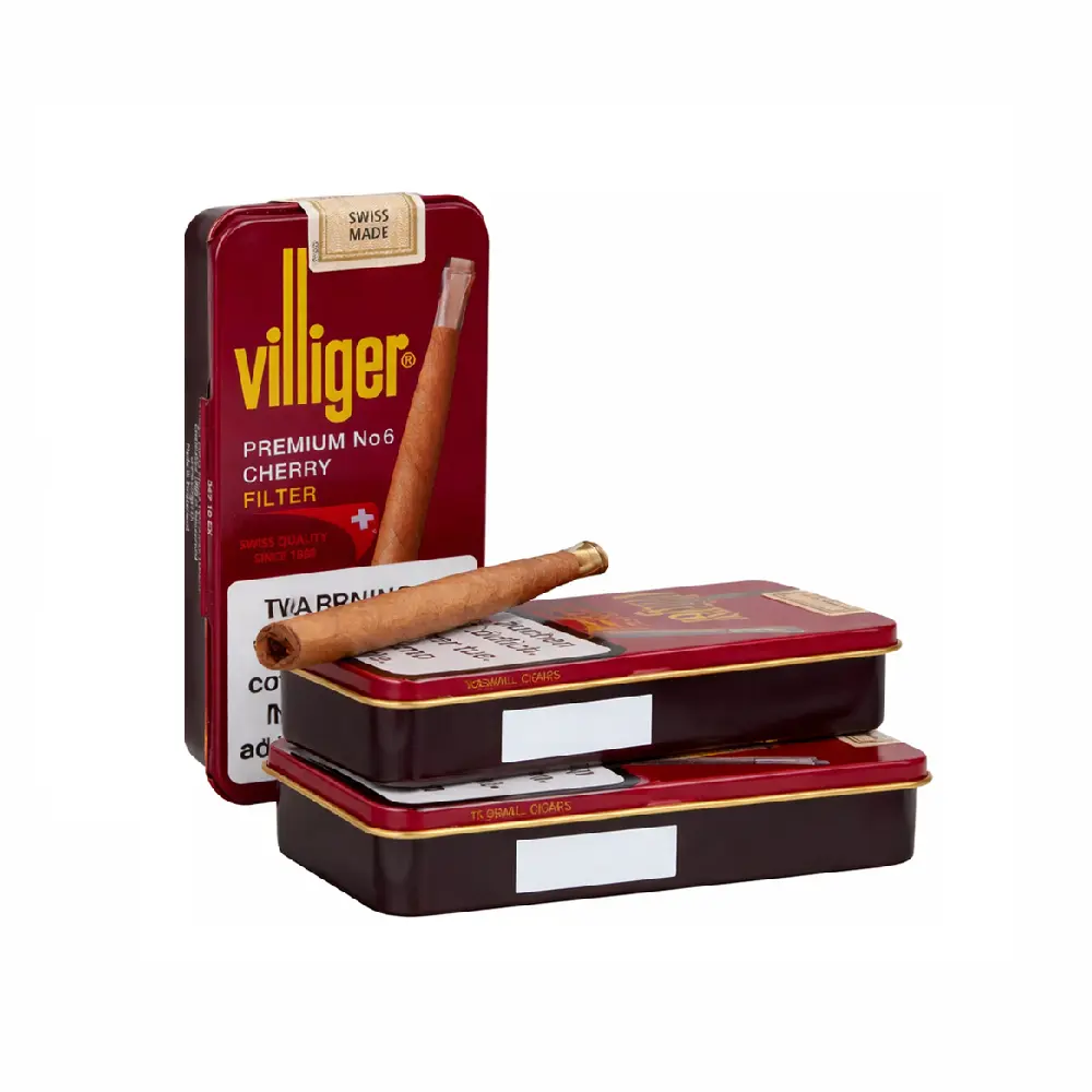 Villiger Premium No.6 Swiss Cigarillo – Sumatra, Cherry, and Honey flavors
