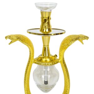 Double Snake Gold Full Set Shisha with Bag available in UAE