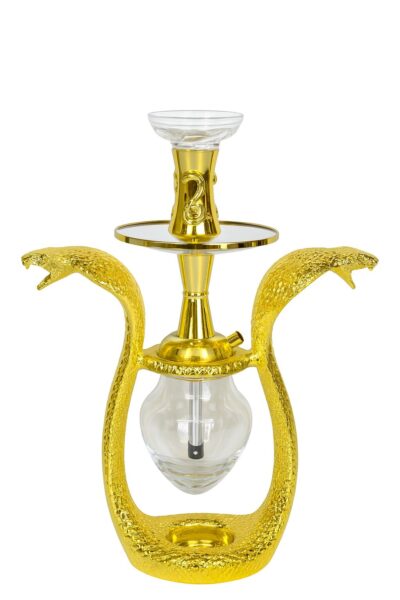 Double Snake Gold Full Set Shisha with Bag available in UAE