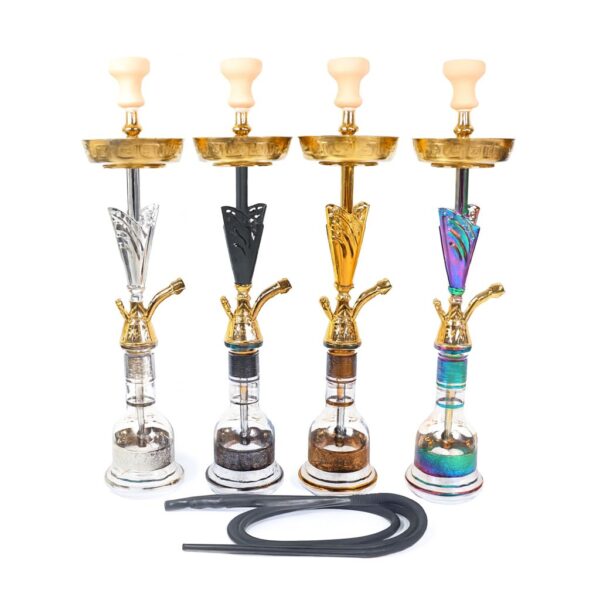 ZAEEM Wings Brass Full Set Shisha with Bag available in Ajman and Sharjah