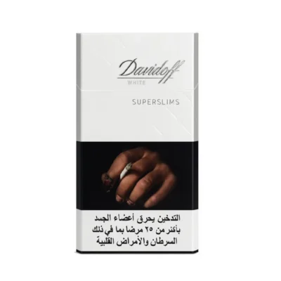 Davidoff White Super Slims Cigarette Pack