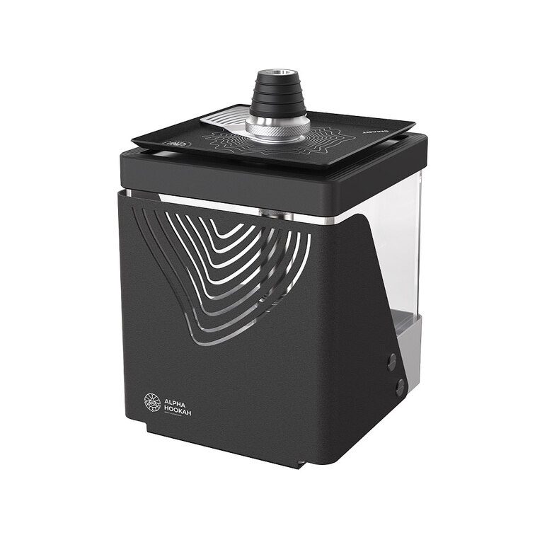 Alpha Hookah Smart Exzo Luxury Shisha with LED Lighting and Stainless Steel Body in ajman