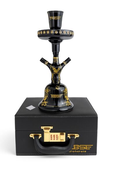 Full Glass Shisha 33cm with Disco Light – Gift Set premium hookah UAE