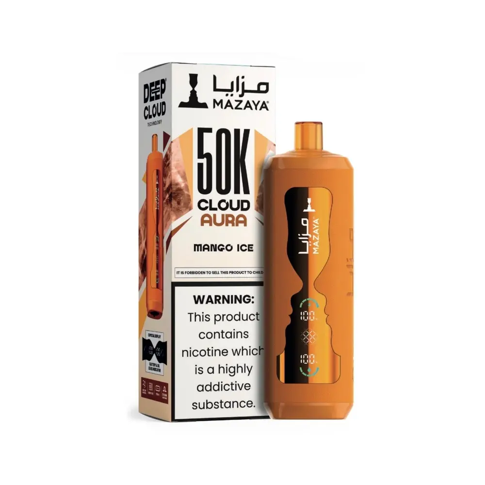 Mazaya Cloud Aura 50000 Puffs disposable vape in UAE Dubai