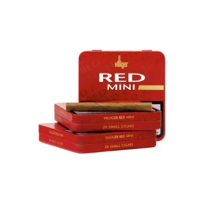 VILLIGER MINI Red Filter Cigarillos 20 pack mild German cigarillos with filter