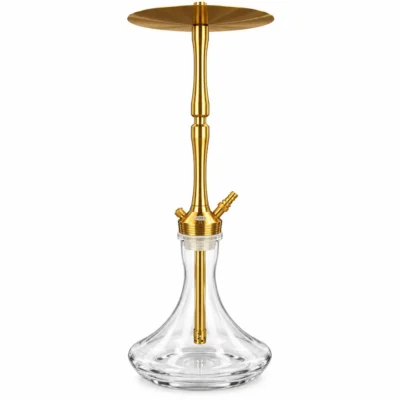 VON 205 ART Hookah Aluminum Gold Hookah Set Premium Glass Base UAE