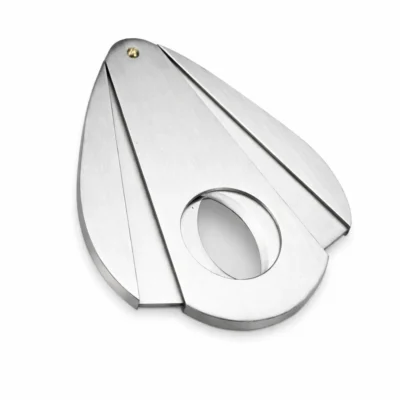 Pocket Stainless Steel Double Blade Silver Cigar Cutter Tool by Toonny in UAE