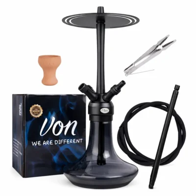 VON YH-304 DAN Hookah Black Premium Glass Base UAE