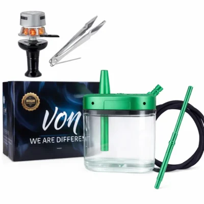 VON YH-307 DAN Hookah compact stainless steel hookah purple green