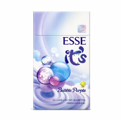 Esse Its Bubble Purple super slim cigarettes pack UAE original