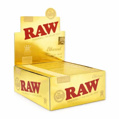 Raw Gold Edition King Size Slim Rolling Papers in UAE – Premium Thin RAW Papers Dubai Ajman Sharjah
