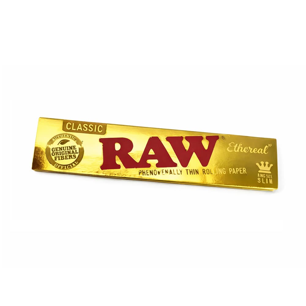 Raw Gold Edition King Size Slim Rolling Papers in UAE – Premium Thin RAW Papers Dubai Ajman Sharjah