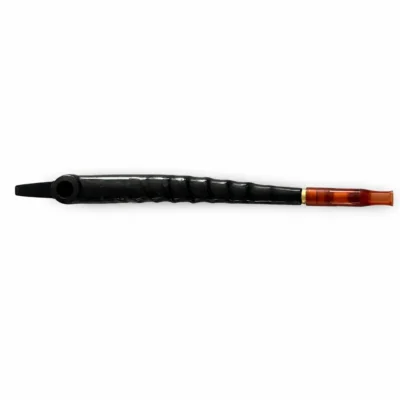 Shadow Curve Wood Medwakh luxury curved wooden dokha pipe UAE premium dark wood medwakh Dubai