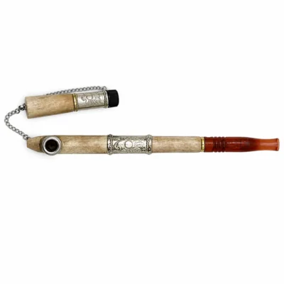 Sheikh Antler Silver Medwakh Luxury Dokha Pipe UAE