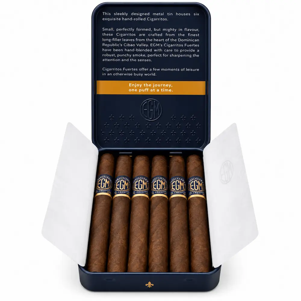 EGM Cigarritos Fuertes UAE 6 Handmade Dominican Cigars